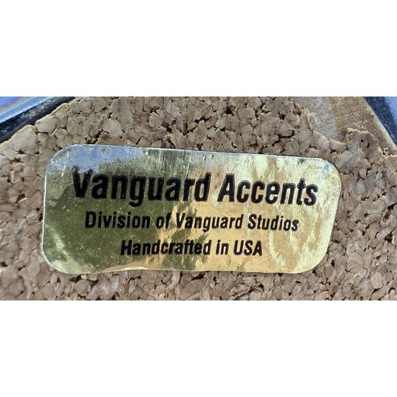 Vintage Vanguard Accents Blue Iridescent Fish Large Signed - Picture 10 of 10